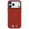 BMW M FW Metal Logo MagSafe -kotelo iPhone 17 Pro Maxille, punainen