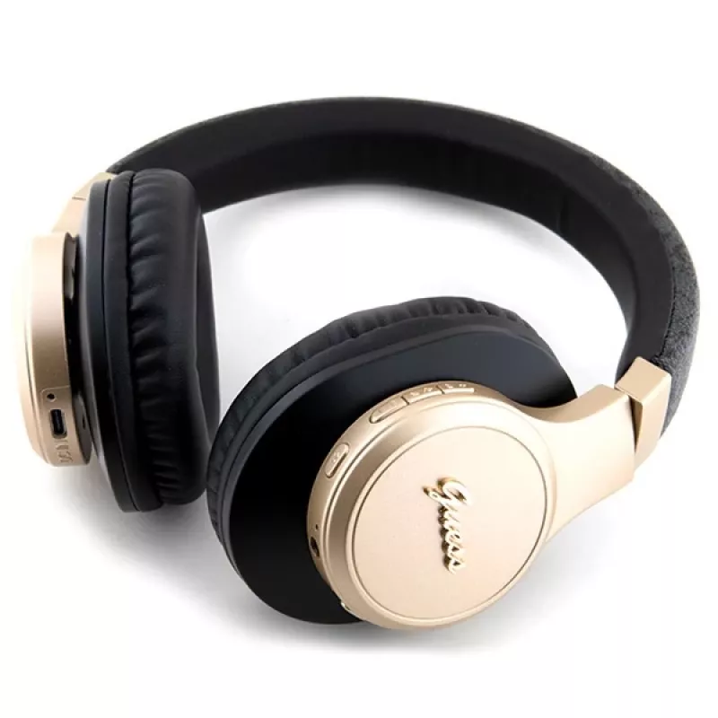 GUESS GUBH604GEMK Bluetooth over-ear-kuulokkeet musta 4G Script
