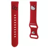 Hello Kitty yleinen silikoniranneke HKUWMSCHBLR punainen Kitty-pää 20mm