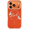 Karl Lagerfeld IML Choupettes Karl Script Logo MagSafe-kotelo iPhone 17 Pro - oranssi
