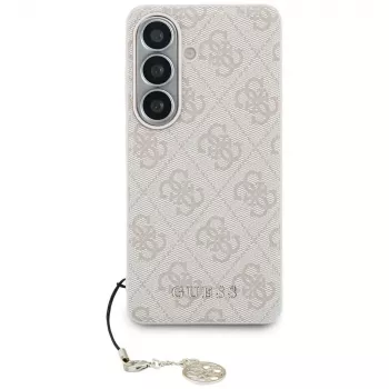 GUESS 4G Classic Logo Charm MagSafe -kotelo Samsung Galaxy S26:lle - pinkki