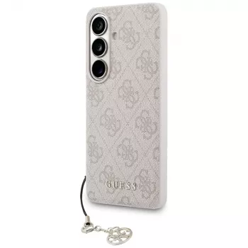 GUESS 4G Classic Logo Charm MagSafe -kotelo Samsung Galaxy S26:lle - pinkki