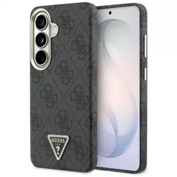 Guess 4G Triangle Logo MagSafe -kotelo Samsung Galaxy S26:lle - musta