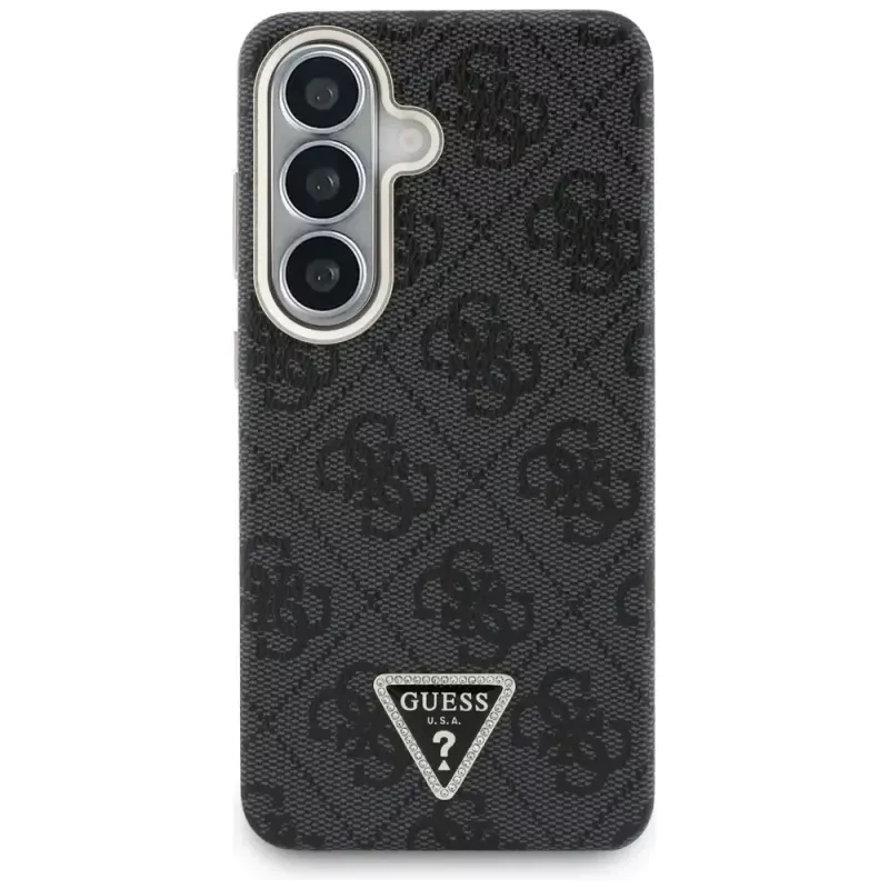 Guess 4G Triangle Logo MagSafe -kotelo Samsung Galaxy S26:lle - musta
