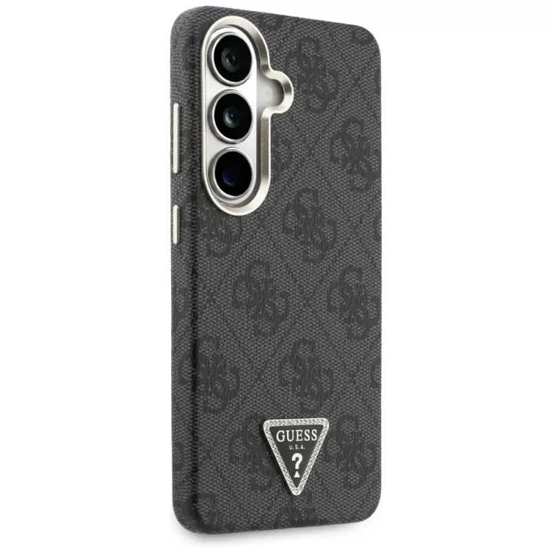 Guess 4G Triangle Logo MagSafe -kotelo Samsung Galaxy S26:lle - musta
