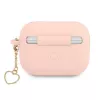 GUESS AirPods Pro kotelo pinkki silikoni Charm Heart Collection