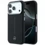 Mercedes nahka Semi Wrap Iconic Line MagSafe -kotelo iPhone 18 Pro Max / 17 Pro Max - musta