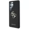 GUESS Grained Big 4G Logo Small Classic Logo kotelo Samsung Galaxy S25 Ultralle - musta