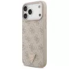 GUESS nahkainen 4G Triangle Strass MagSafe -kuori iPhone 18 Pro Max / 17 Pro Max - pinkki