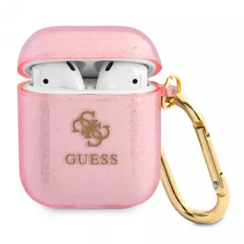 GUESS Glitter Collection suojakuori Apple AirPods 1/2 - pinkki