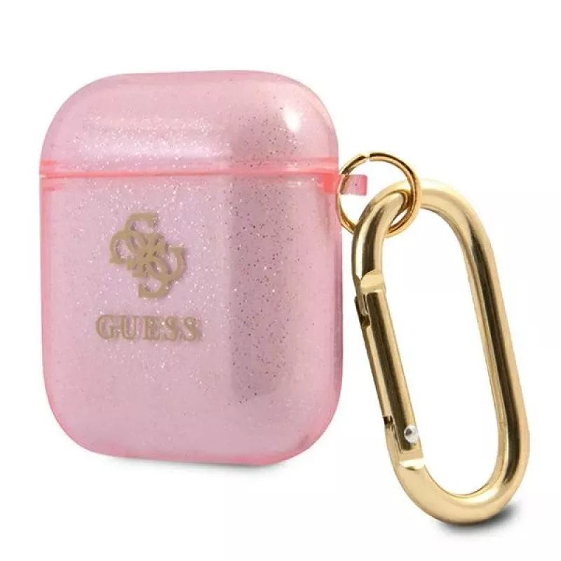 GUESS Glitter Collection suojakuori Apple AirPods 1/2 - pinkki