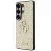 GUESS Fixed Glitter Big 4G Metal Logo -kuori Samsung Galaxy S26 Ultra - kulta