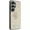 GUESS Fixed Glitter Big 4G Metal Logo -kuori Samsung Galaxy S26 Ultra - kulta