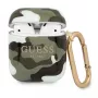 GUESS Camo Collection AirPods 1/2 -kuori vihreä/khaki