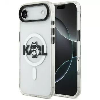 Karl Lagerfeld IML Choupette Sketch Logo MagSafe-suojakuori iPhone Air -puhelimelle, läpinäkyvä
