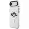 Karl Lagerfeld IML Choupette Sketch Logo MagSafe-suojakuori iPhone Air -puhelimelle, läpinäkyvä