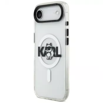 Karl Lagerfeld IML Choupette Sketch Logo MagSafe-suojakuori iPhone Air -puhelimelle, läpinäkyvä