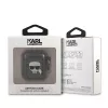 Karl Lagerfeld KLA2UKHGK AirPods 1/2 -kuori musta glitter Karlin pää