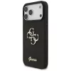GUESS Fixed Glitter Big 4G -kuori iPhone 18 Pro Max / 17 Pro Max - musta