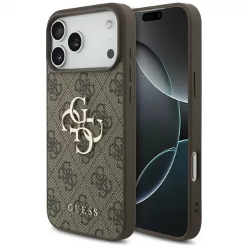 GUESS 4G Big Logo -kuori iPhone 17 Pro Max / 18 Pro Max - ruskea
