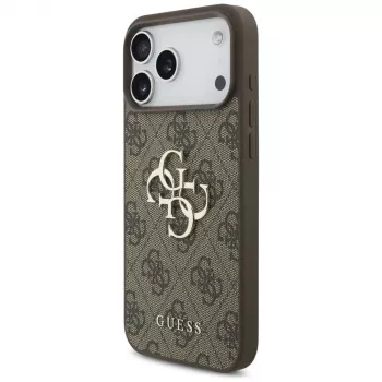 GUESS 4G Big Logo -kuori iPhone 17 Pro Max / 18 Pro Max - ruskea
