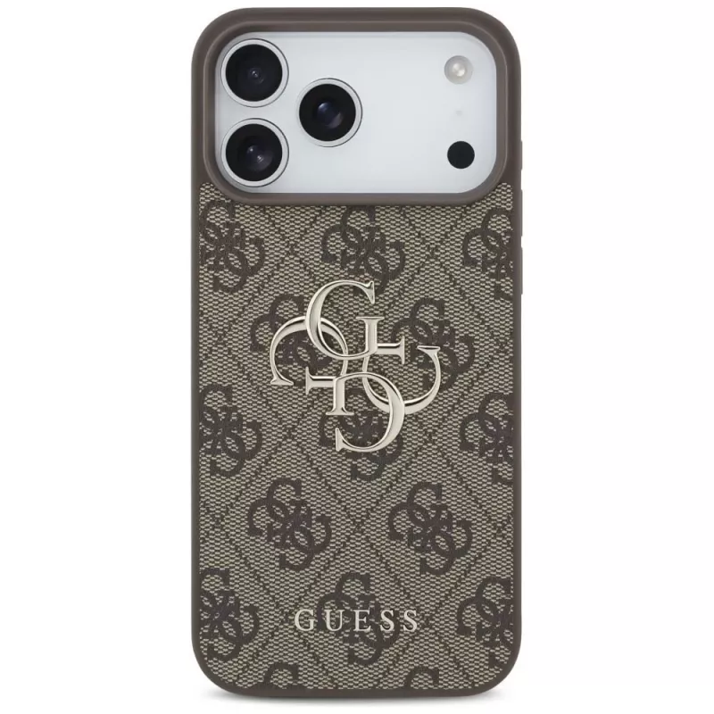 GUESS 4G Big Logo -kuori iPhone 17 Pro Max / 18 Pro Max - ruskea