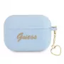 Guess GUAPLSCHSB AirPods Pro -kuori sininen silikoni Charm Heart Collection