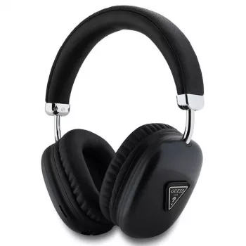 GUESS Bluetooth 5.3 over-ear-kuulokkeet metallisella kolmiologolla - musta