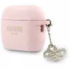 GUESS Silikoninen 4G Charm -kotelo AirPods Pro 3 -kuulokkeille, pinkki