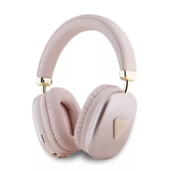 GUESS Metallic Triangle Logo On-Ear Bluetooth -kuulokkeet V5.3 pinkki