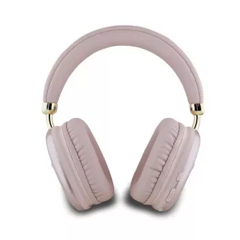 GUESS Metallic Triangle Logo On-Ear Bluetooth -kuulokkeet V5.3 pinkki