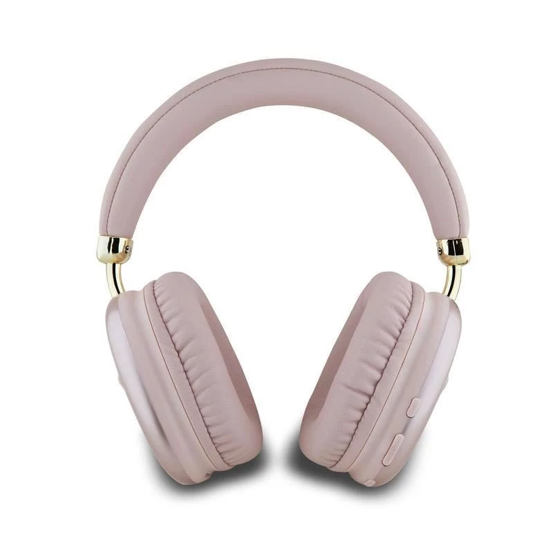 GUESS Metallic Triangle Logo On-Ear Bluetooth -kuulokkeet V5.3 pinkki