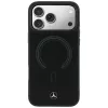 Mercedes-Benz aito nahka MagSafe -kuori iPhone 18 Pro / 17 Pro, musta