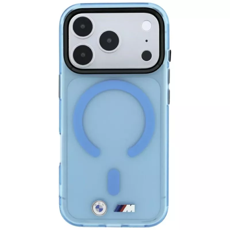 BMW M IML Frosted MagSafe -kuori iPhone 18 Pro / 17 Pro - sininen