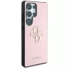 GUESS Grained Big 4G Logo Small Classic Logo kotelo Samsung Galaxy S25 Ultra - pinkki