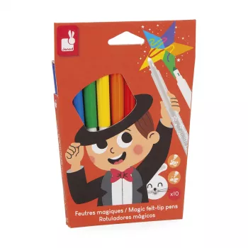 Janod Magic värinvaihtuvat huopakynät, 10 väriä