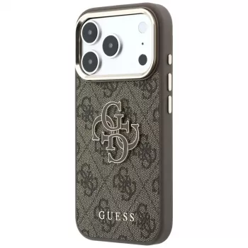 GUESS 4G & Big Resin Logo kotelo iPhone 17 Pro / 18 Pro - ruskea