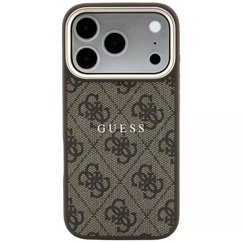 GUESS Embossed 4G Classic MagSafe-kotelo iPhone 17 Pro Max / 18 Pro Max - ruskea