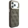 GUESS Embossed 4G Classic MagSafe-kotelo iPhone 17 Pro Max / 18 Pro Max - ruskea