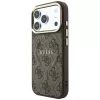 GUESS Embossed 4G Classic MagSafe-kotelo iPhone 17 Pro / 18 Pro - ruskea