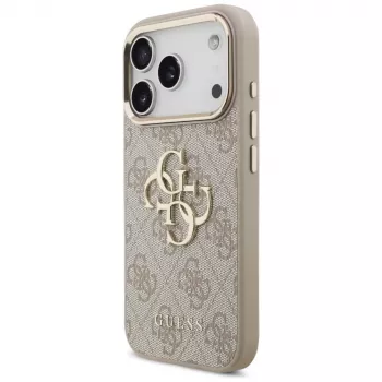 GUESS 4G Big Classic Logo kotelo Apple iPhone 17 Pro / 18 Pro - ruusukulta
