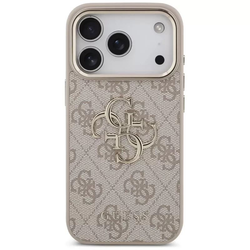 GUESS 4G Big Classic Logo kotelo Apple iPhone 17 Pro / 18 Pro - ruusukulta