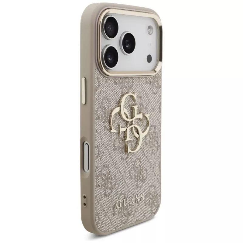 GUESS 4G Big Classic Logo kotelo Apple iPhone 17 Pro / 18 Pro - ruusukulta