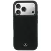 Mercedes-Benz nahka Crossed Lines MagSafe-kotelo iPhone 18 Pro / 17 Pro - musta