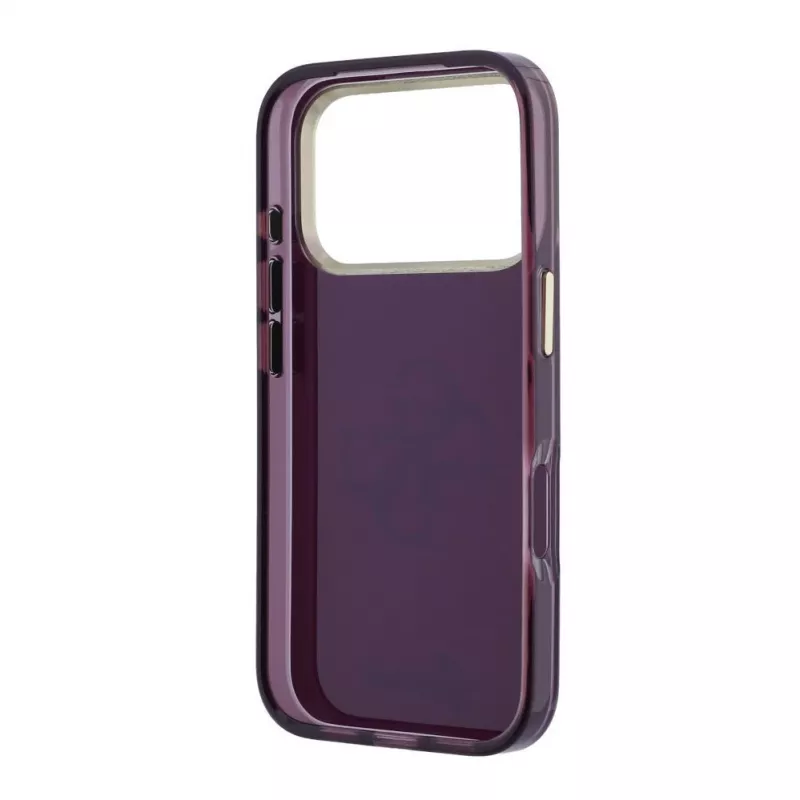 GUESS 4G Script Metal takasuojakotelo Apple iPhone 18 Pro / 17 Pro - viininpunainen