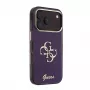 GUESS 4G Script Metal takasuojakotelo Apple iPhone 18 Pro / 17 Pro - viininpunainen