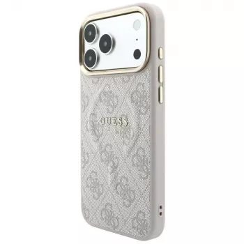 GUESS Embossed 4G Classic MagSafe-kotelo iPhone 17 Pro / 18 Pro - pinkki