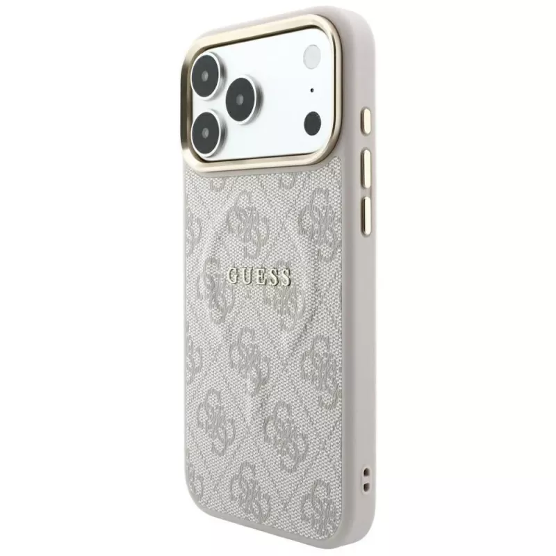 GUESS Embossed 4G Classic MagSafe-kotelo iPhone 17 Pro / 18 Pro - pinkki