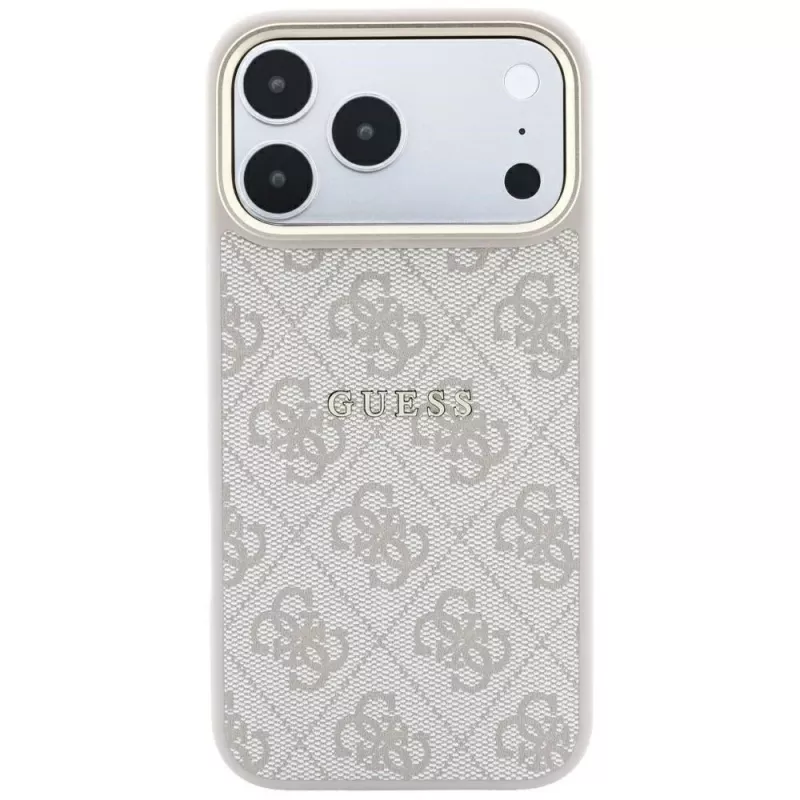 GUESS Embossed 4G Classic MagSafe-kotelo iPhone 17 Pro / 18 Pro - pinkki