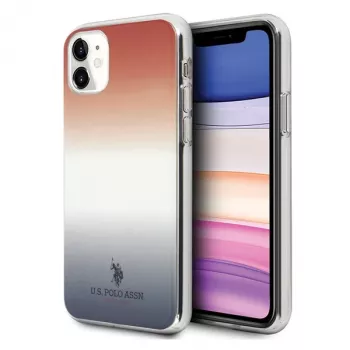 U.S. POLO ASSN. iPhone 11 kotelo punainen & sininen gradient-kuvio mallisto